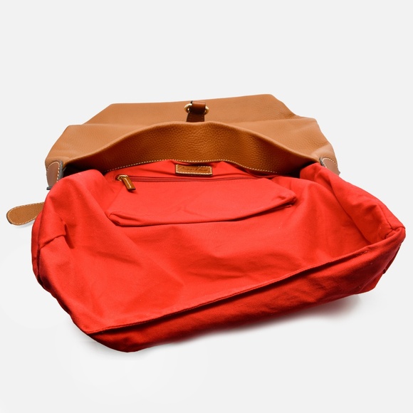 DOONEY & BOURKE Lucca Leather Logo Lock Hobo in Caramel - Picture 7 of 16